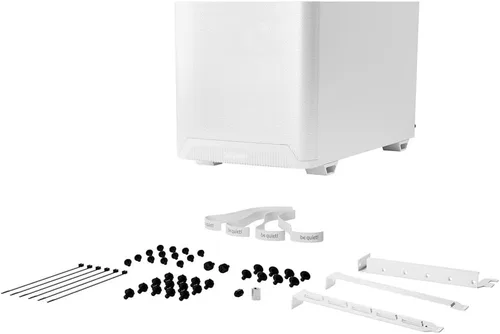 Vista 7 de be quiet! Carcasa de PC Pure Base 501 blanca 2 ventiladores silenciosos preinstalados Carcasa media USB 3.2 Gen Carcasa de PC silenciosa