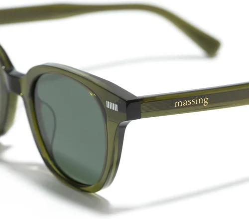 Vista 7 de MASSING Gafas de sol para mujer, gafas de sol de moda para hombres y mujeres, estilo clásico