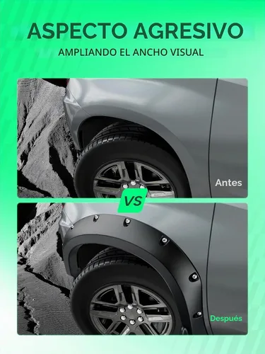 Vista 9 de YHTAUTO Guardabarros estilo remachado con pernos de bolsillo con kit de hardware para Chevy