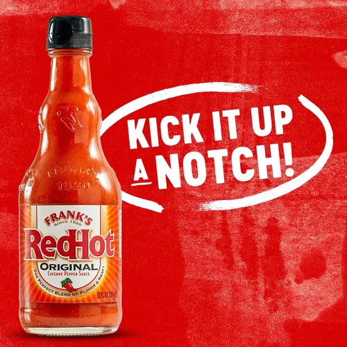 Vista 23 de Frank's RedHot Salsa picante original de pimienta de Cayena (apta para keto), 12 onzas líquidas (paquete de 12)