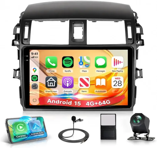 Vista 13 de Radio de coche Carplay 2G+64G para Toyota Corolla 2009 2010 2011 2012 2013, Rimoody estéreo de coche Android Android auto GPS WiFi pantalla táctil
