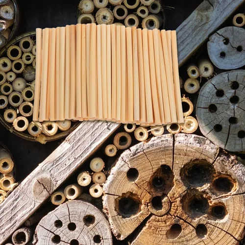 Vista 4 de GANAZONO 500 tubos de nido de abeja para nido de abeja, tubos de repuesto para casa de abejas, tubos de repuesto reemplazables para abejas, tubos