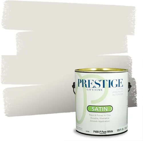 Vista 111 de PRESTIGE Paints - Pintura interior e imprimación en uno, 1 galón, cáscara de huevo, pimienta envejecida