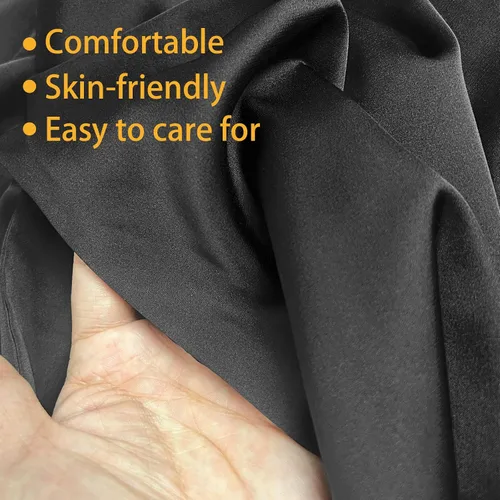 Vista 5 de N&D Eyong Conjunto de pijama de lujo para hombre, ropa de dormir clásica con botones de seda