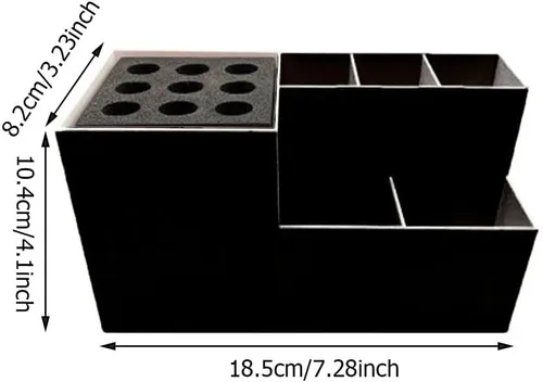 Vista 2 de HomeSoGood Caja de almacenamiento de herramientas de peluquería, soporte para peine de peluquería, estante de almacenamiento para peluquería