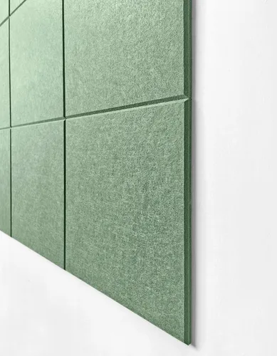 Vista 36 de Tabla de corcho alternativa de 24 x 36 pulgadas, paquete de 6 azulejos de pared de fieltro con pestañas adhesivas extraíbles seguras, tableros