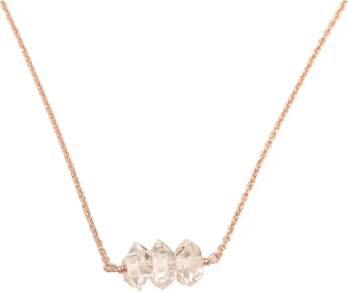 Vista 17 de Herkimer Diamond Necklace in Solid 14K Gold and Gold Filled, Rose Gold, Sterling Silver; Beautiful Solitaire, Multi-Stone, or Pendant Quartz