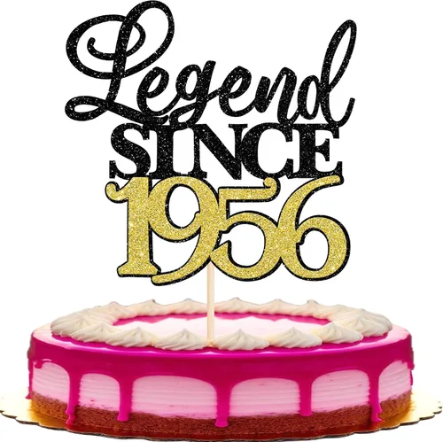 Vista 11 de Rsstarxi 1 paquete de decoración de pastel con purpurina de leyenda desde 2012 para decoración de tarta de cumpleaños 13 años para decoración