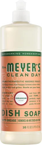 Vista 12 de Mrs. Meyer's Clean Day - Detergente líquido para platos, aroma a albahaca, fórmula biodegradable, 16 fl oz