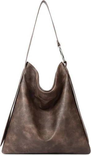Vista 7 de CLUCI Purses and Handbags for Women Vegan Leather Hobo Bags Designer Tote Fashion Large Ladies Shoulder Bag
