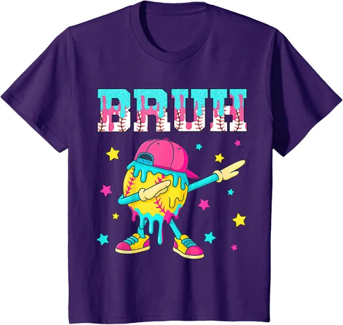 Vista 70 de Baseball Life Style 101 Apparel Youth Drip Baseball Boys Kid Camiseta