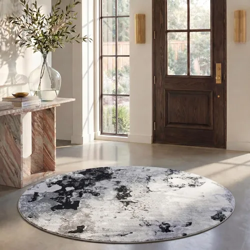 Vista 24 de SAFAVIEH Adirondack Collection - Alfombra decorativa, 2 pies 6 pulgadas x 4 pies, verde y gris, diseño abstracto moderno, no desprende pelusa