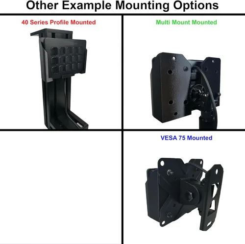 Vista 9 de Soporte de montaje universal y kit de soporte con bisagras, se adapta a la cubierta Elgato Stream de 15 teclas MK.2. Perfecto para corredores Sim