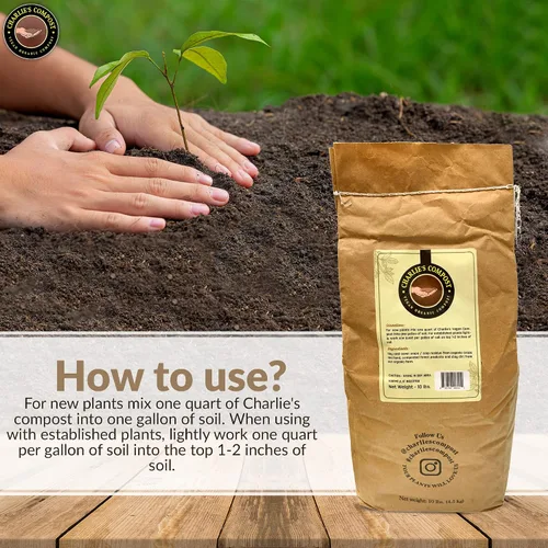 Vista 5 de Charlie's Vegan Compost – Jardinería orgánica concentrada vegana sin crueldad animal para plantas enmienda de suelo potenciador de suciedad