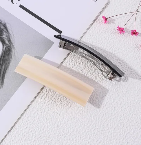 Vista 3 de 2 pasadores de pelo grandes para mujer, diseño francés retro, pasadores de pelo vintage elegantes para cabello fino y grueso