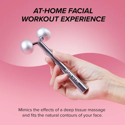Vista 4 de Skin Gym Rodillo de belleza para escultor facial, rodillo facial para arrugas y levantamiento, herramienta de masajeador facial antienvejecimiento