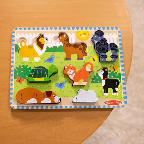 Vista 9 de Rompecabezas de mascotas Melissa & Doug, de madera, unidades grandes (8 unidades)