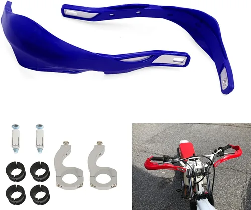 Vista 14 de Protección Universal para Manillar de Motocicletas, Protectores de Manos, Protectores de Parabrisas, Protector Anti-crash para Honda Motocross Verde