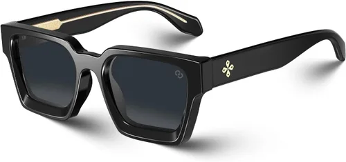 Vista 17 de VISOONE Fashion 100% UV400 Protection Rectangle Sunglasses for Women Men