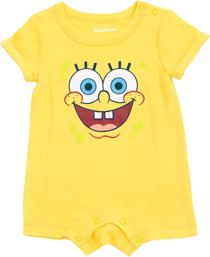 Vista 3 de SpongeBob SquarePants Mameluco y sombrero para bebé recién nacido a bebé