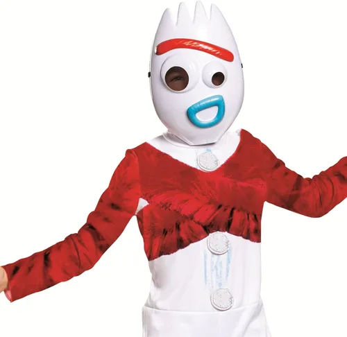 Vista 3 de Disguise Disney Pixar Forky Toy Story 4 - Disfraz blanco mediano 8-10