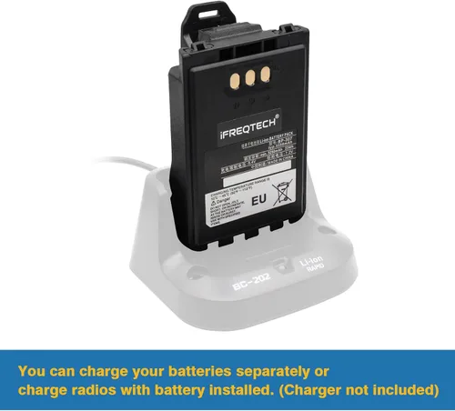 Vista 3 de BP-307 Batería 3350mAh 7.2V Li-Ion Batería de repuesto compatible con Icom ID-52A ID-52E ID-50A IC-705 IP-100H IP-501H IP-503H Reemplazo de radio