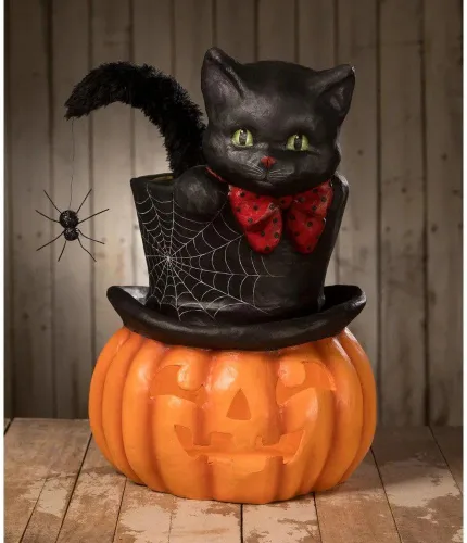 Vista 2 de Bethany Lowe Diseños - Sombrero Sorpresa Jack O'lantern - TD2210