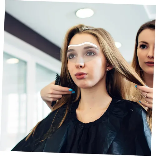 Vista 8 de NUOBESTY 50 piezas de escudo facial de corte de pelo para niños y niñas y adultos, suministros ligeros de corte de pelo para salones y uso doméstico