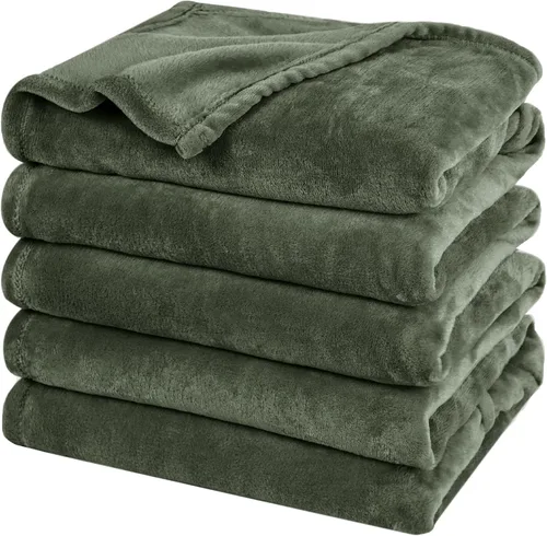 Vista 39 de PHF - Manta de forro polar, tamaño King, 120 x 4.23 – 10.58 oz, ligera, cálida, color beige