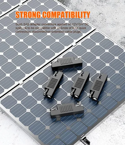 Vista 4 de FAWETTY Conector SAE SAE a SAE Polaridad inversa Cable de desconexión rápida Adaptador de enchufe para panel solar Cargador de energía de batería-3