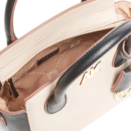 Vista 3 de Anne Klein Mini bolso con mango superior bloqueado de color, piedranegro, PiedraNegro