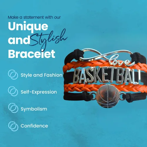 Vista 31 de Infinity Collection - Pulsera de baloncesto de regalo para equipos y jugadores