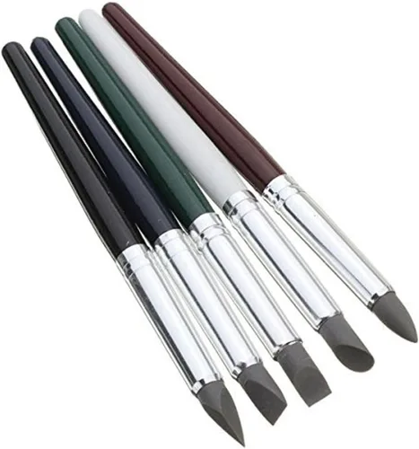 Vista 8 de COMIART 5pcs Flexible Clay Sculpture Tools Silicon Color Shaper Brushes Size 0