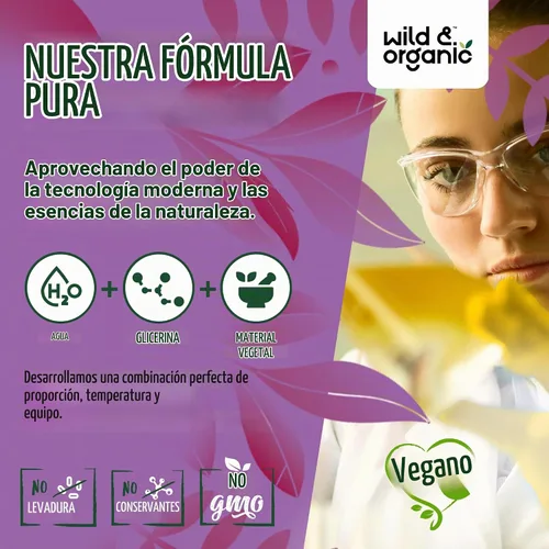 Vista 7 de Wild & Organic Tintura de Desintoxicación y Limpieza Hepática - Cardo Mariano, Complejo Herbal de Raíz de Diente de León - Suplemento Líquido