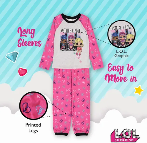 Vista 4 de L.O.L. Surprise! Conjunto de pijama grande para niña, Variados