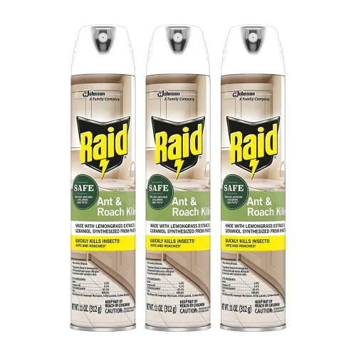 Vista 10 de Raid Ant and Roach Killer Aerosol con aceites esenciales (11 onzas (paquete de 2))