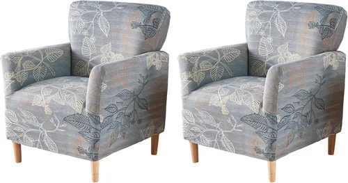Vista 45 de FUANGUI Funda para Sillón de Banquete con Brazos Fundas para Sillas Elásticas Funda para Sillón Club Funda Suave para Sillón Sofá Cubiertas