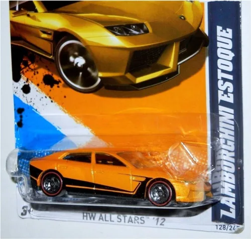Vista 3 de Hot Wheels - Lamborghini Estoque - Amarillo/Negro - REDLINES - HW All Stars '12 [8/10, 128/247]