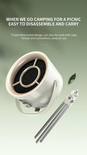 Vista 7 de Campana extractora portátil, mini absorbente de humo de escritorio, ventilador extractor USB de 3 velocidades para olla caliente, barbacoa