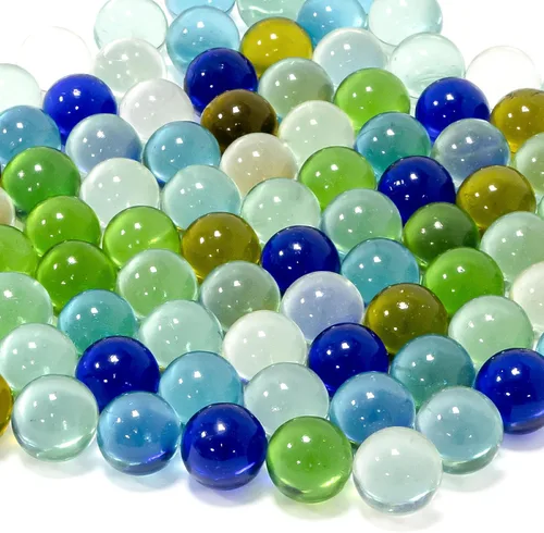 Vista 8 de Sukh - 100 unidades de canicas de cristal, diseño de ojo de gato morado, bolas de relleno de jarrón a granel de 0.39 pulgadas