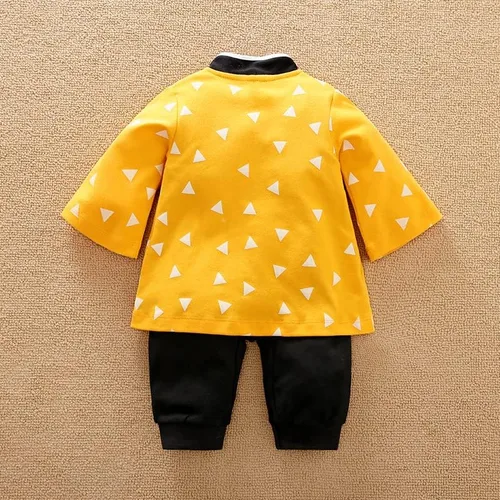 Vista 3 de Mameluco de Tanjiro para bebé, traje de traje de traje de traje de bebé recién nacido, kimono