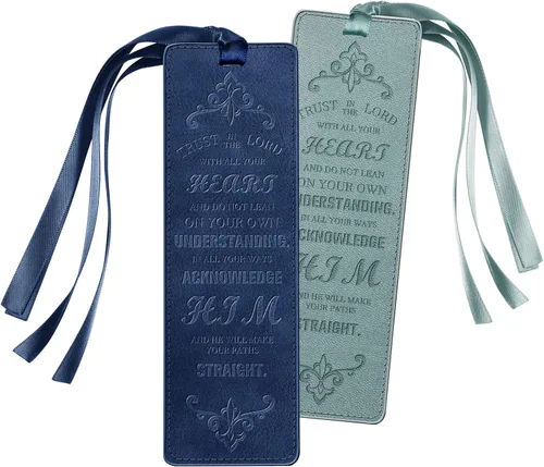 Vista 12 de FINPAC Marcadores de cuero para la Biblia, marcadores religiosos veganos, marcadores de versículos bíblicos, regalos de iglesia para mujeres y Negro