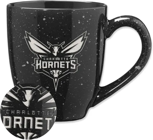 Vista 120 de Rico Industries NBA 16 oz Team Color Laser Engraved Speckled Ceramic Coffee Mug 3-Color del