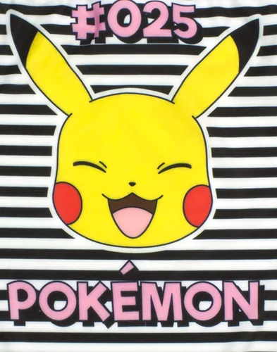 Vista 6 de Pokemon Bañador Niñas Pikachu Traje de Baño Blanco y Negro Niños, Multicolorido