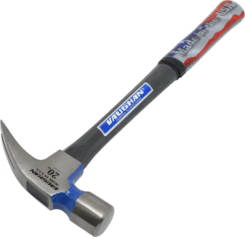 Vista 4 de Vaughan Hammer FS999L - Martillo de fibra de vidrio de cara lisa de 20 onzas