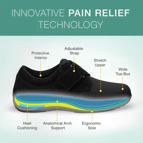Vista 3 de Orthofeet Zapatos elásticos probados para juanetes y alivio del dolor de pies. Artritis ortopédica diabética para mujer Wichita