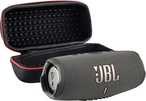 Vista 8 de JBL Altavoz Bluetooth inalámbrico Charge 5 (negro) Audio resistente al agua IP67 para exteriores con graves profundos y tiempo de reproducción