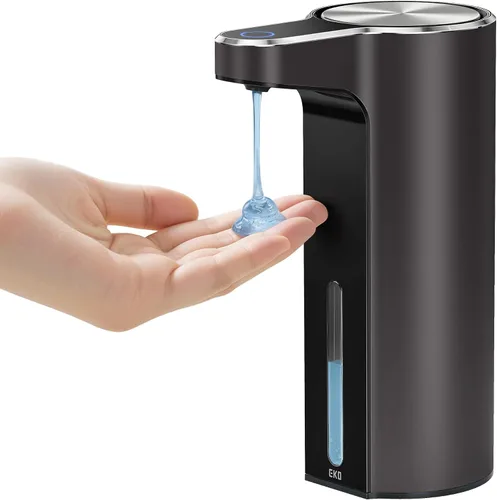 Vista 13 de EKO Aroma - Dispensador automático de jabón líquido de 9 onzas líquidas, recargable y resistente al agua para cocina y baño, con control de volumen