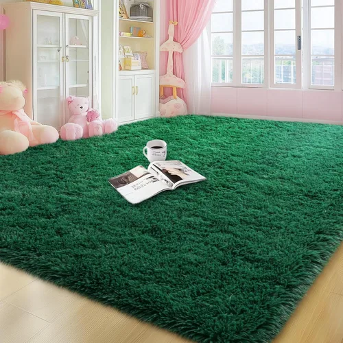Vista 88 de qulint Alfombra negra para dormitorio, alfombra de área pequeña de 2 x 3 pies para habitación de niños, alfombra suave y mullida para sala de estar