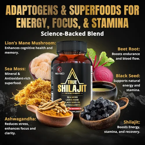 Vista 4 de Gomitas Shilajit naturales del Himalaya para hombres, fabricadas en Estados Unidos, verdadero oro puro shilajit del Himalaya para hombres, gomitas
